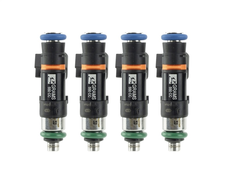 Scion FR S Fuel Injector Kit - Grams Performance - 550cc, 11mm Top Adapter/DENSO Lower Cushion Bottom, Plug And Play - `14-`27